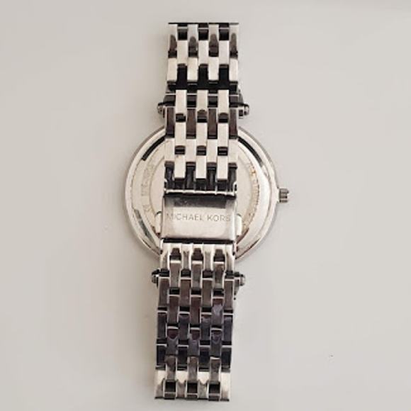 Michael Kors Women's Watch Darcy Silver Tone Pink Dial Crystals MK3352 39mm‎ - Picture 3 of 9